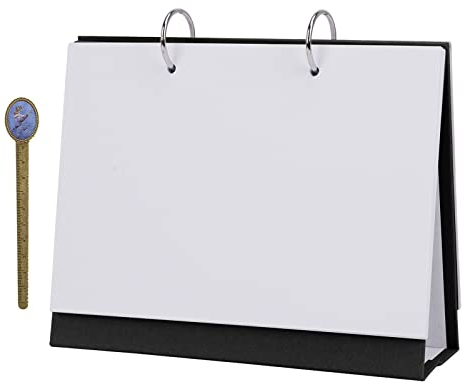 Kalender 2024 Selbst Gestalten, DIY Kraftpapier Tischkalender, DIY Wandkalender, Lose Blätter Spirale Wochenkalender, Blanko Notizblock, Fotokalender Bastelkalender Tischplaner für Zuhause Büro