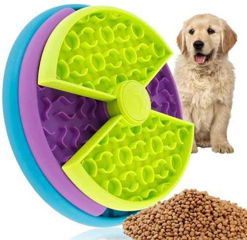 Interactive Dog Toys 3 Layers Dog Puzzle Slow Feeder Toy Puzzle Toys for Dogs Puppy Treat Dispenser Slow Feeder Bowl Improve Your Dog's Intelligence Slow Feeding, Aid Pets Digestion