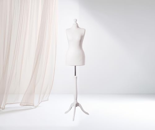 LUSORIA Schneiderpuppe, Schneiderbüste weiblich weiß/weiß (L 40/42)