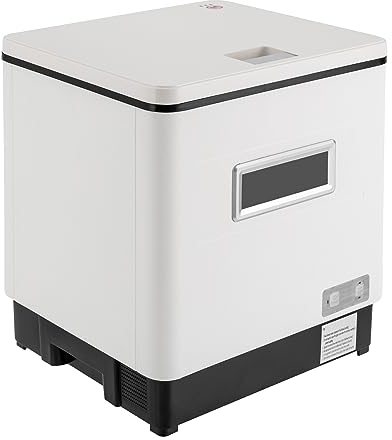 Spülmaschine Tischgeschirrspüler kompakte Mini-Geschirrspüler Edelstahl Startzeitvorwahl, Extra Trockungs-Funktion, IOT-Steuerung, Mini Geschirrspüler, Ideal für Kleine Wohnungen, Weiß 1500W