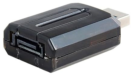ZEPFJHE Adaptador USB a eSATA para discos duros de 2.5 y 3.5 pulgadas y velocidad de transferencia de alta velocidad de hasta 3 Gbps