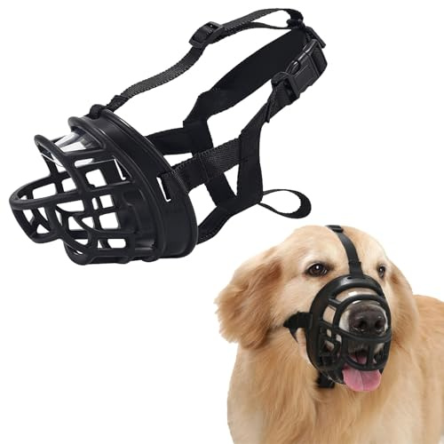KATLKIU Bozal para Perros de TPE, Transpirable y Cómodo, Evita Mordeduras, Apto para Perros Pequeños, Medianos y Grandes, Ideal para Paseos, Adiestramiento y Veterinario (1#)