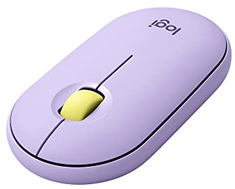 Logitech Pebble Wireless Mouse with Bluetooth or 2.4 GHz Receiver, Silent, Slim Computer Mouse with Quiet Clicks, for Laptop/Notebook/iPad/PC/Mac/Chromebook (Renewed)
