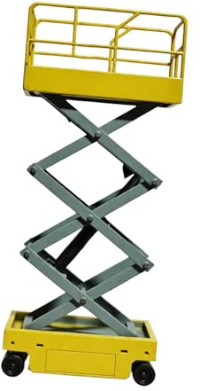 JISADER elevadora de Trabajo a Escala 1/64, Modelo auténtico, Adorno Creativo, de reparación para Taller de reparación de Garaje, Amarillo Nuevo