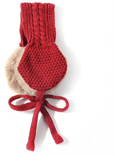 Tressify Stickad halsduk för barn, unisex vinter varm krage halsduk, mjuk vindtät öronmuffsdesign, för barn 2-8 år