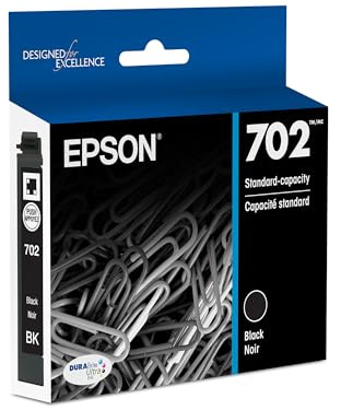 Epson 702 Genuine Black Printer Ink Cartridge T702120