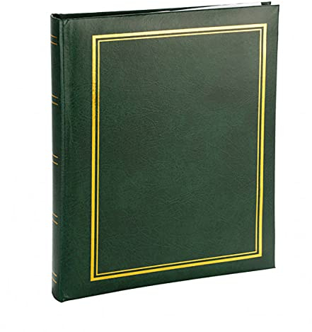 Klassiches Einsteckalbum für 100 Fotos 10x15 - Buchgebundenes Fotoalbum zum Einstecken mit Langlebigen Taschen & Extra Platz für Notizen | Einfache Handhabung | Photo Album als Geschenk für Familie