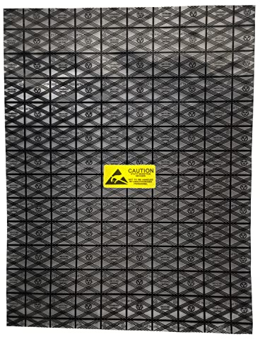 Daarcin Open Top Antistatic Bag,20pcs 12X16in/30x40cm Large ESD Anti Static Bags for Motherboard Video Card LCD Screen with Anti-Static Labels