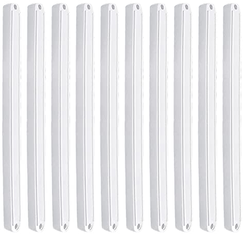 Yearninglife Cajones de plástico para guías, cajón Runners armario guía, rieles para cajones, rieles de extracción para ranuras (5 pares de blancos-235 mm) (TEF-UP00839)