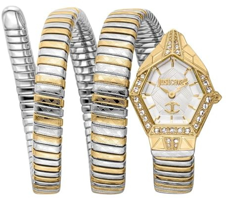 Just Cavalli Damen Analog Quarz Uhr mit Edelstahl Armband JC1L304M0055