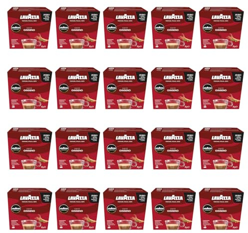 Lavazza A Modo Mio - Café Ginseng, 20 paquets de 12 capsules, 240 capsules au total