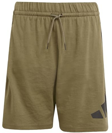 adidas Unisex Kinder Essentials Big Logo Shorts, Olive strata/Black, 15-16 Years