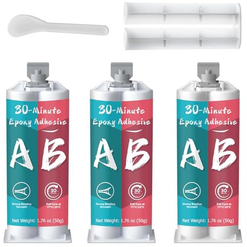 WAN2TLK 30 Minuten Epoxidkleber 150ml, 2 Komponenten Kleber Extra Stark, Langsam Aushärtender Epoxy Kleber zum Kleben und Versiegeln von Metall Kunststoff Keramik Glas Holz - Epoxy Glue