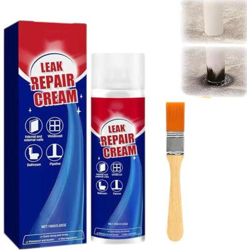 Sellador de fugas en aerosol, sellador impermeable para reparación de fugas, selladores en aerosol para techos, selladores para fugas de agua, para juntas en paredes exteriores (1 piezas)