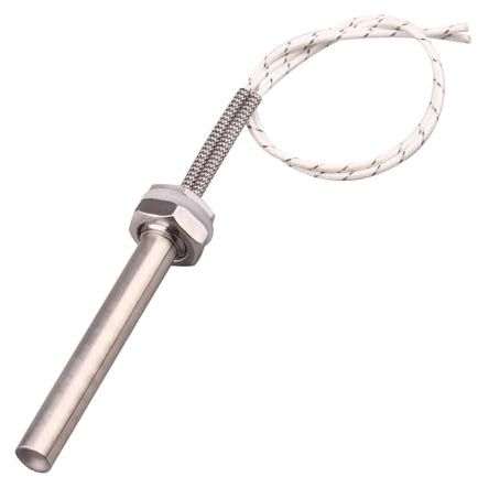 Riscaldatore Elettrico Hot Rod, Riscaldatore D'acqua CC 12V/24V/36V/48V Elemento Riscaldante A Cartuccia M16 Riscaldatore Elettrico Tubolare 100W 150W 200W 300W(48V,100W)