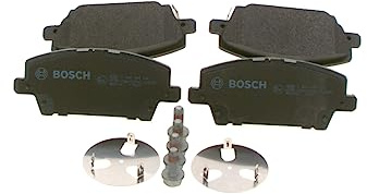 Bosch BP1047 - Brake Pads Car Front Axle - Bosch Quality - Reduced Noise and Dust - ECE-R90 Certified - Copper-Free - 1 Set of 4 Pads - With Accessories