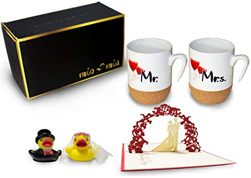 MIAMIO – Set Regalo Tazze da Caffè/regalo per coppia di sposi (Matrimonio)