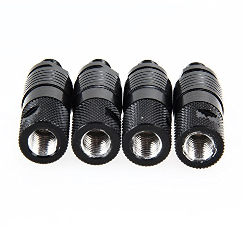 Demiawaking 4 Stück Schnellverschluss Stecker Karpfenangeln Alarme und Rod Pod Bank Sticks