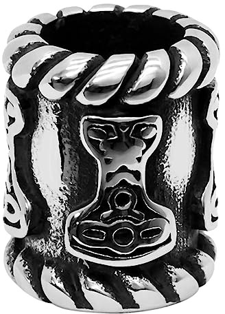 SoulCats 1 Beard beads beard jewelry dreadlocks braid hair beads Viking Gothic Celtic Druid, model 10