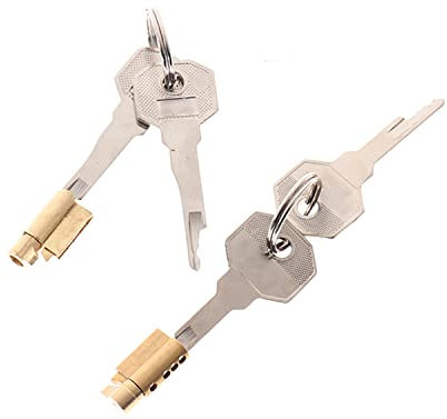 SeLgurFos CB Series Nylon Material Chastity Penis Cage Universal Mortaise Lock Accessory Key Tool, y compris un cylindre de serrure