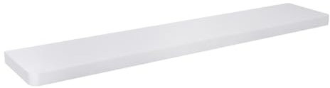 Velano - Bücherregal Wand - Wandregal 118x24 cm - Regal Wand - Schweberegal - Hängeregal - Regalbrett - Weiß - Küchenregal - Bücherregal Kinder - Deko Wohnzimmer - Gewürzregal Wand