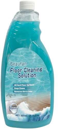 Detergent Robot Laveur 200 Fois Solution Concentrée pour Aspirateur Robot Dreame, Roborock, Ecovacs, Roomba et Aspirateurs Laveurs de Sols pour Tineco, Bissell - 880 ml(Parfum de Fraîcheur)