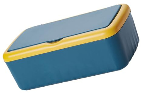 SOPOTUTU Dispenser di salviettine umidificate multifunzione in plastica, grande capacità, porta fazzoletti sigillati per bagno e soggiorno, ricaricabile con coperchio elegante