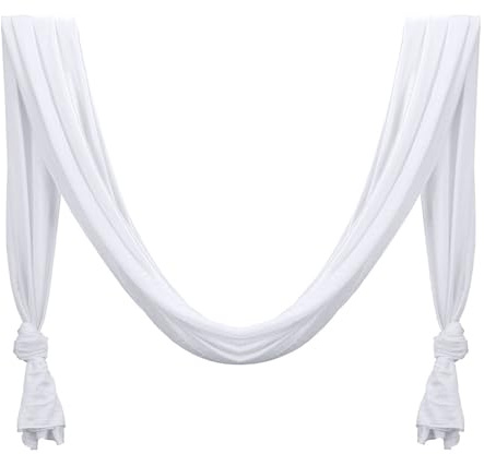 Wuyangcun Hamac aérien de yoga extensible - 280 cm de large et 100 cm de long - En nylon - Sans couture - Capacité de 899,9 kg - Pour studio à domicile (blanc)