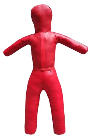 Baoblaze Muñeco de Boxeo para niños, sin Relleno, multifunción, de Cuero sintético, 110 cm de Altura, Rojo
