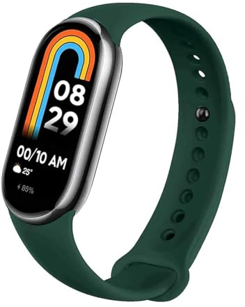 ELLENNE SMART BAND M9 – Smartwatch Cardiofrequenzimetro, Ossigenazione, Stress, Sonno | IP67 Impermeabile, Ricarica Magnetica (Verde Militare)
