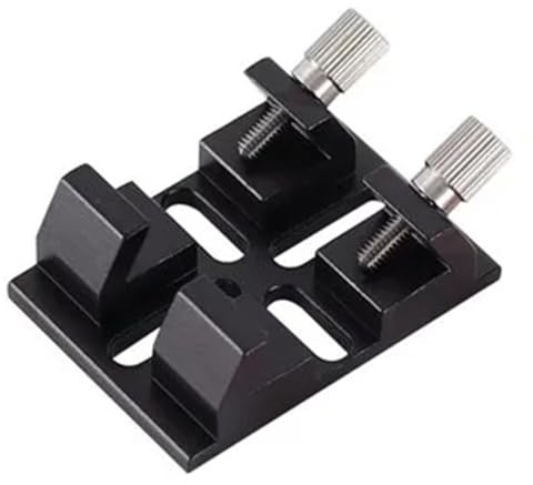 Base de telescopio, guía Metal Fondo Plano, Placa adaptadora, Accesorios Montaje en riel, Accesorio astronómico Piezas para telescopio astronómico(Zwart)