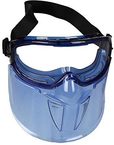 KleenGuard - 18629 V90 Shield Clear Anti Fog Lens Protection Goggle with Blue Frame