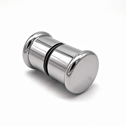 Chrome Shower Door Knob Handle | 6mm Glass Hole | 75mm Wide | Suitable for Shower Enclosures | HAND009