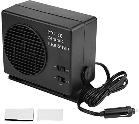 Portable Car Heater Defroster, 300W 12V Car Heaters Fan Defroster Demister 2 in 1 Modes, Heating & Cooling for Fast Heating Defrost Defogger & Windscreen Fan Cigarette Lighter