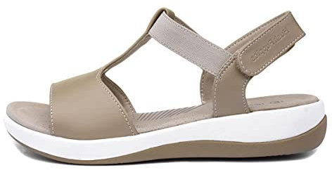 Hush Puppies Womens Sylvie Sandal, Taupe, 4 UK