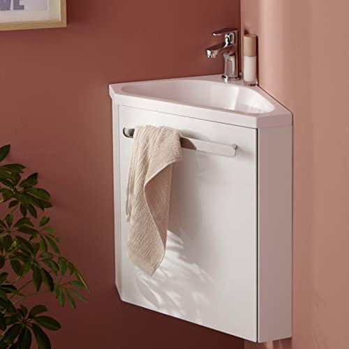 Pack Lave Main SKINO Blanc + Robinet Chrome