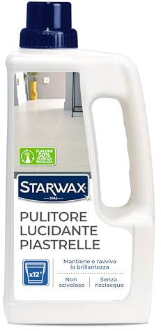 STARWAX - Champú Abrillantador para Suelos de Interior - Limpia y reaviva el brillo - 2 en 1 - Sin aclarado - No resbala - 1L - 30m²