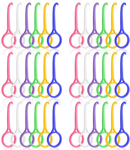 OFFCUP Outil de Suppression d'Aligner, 36Pcs Outil de Retrait d'Appareils Invisibles Aligner Removal Tool Portables Correcteur pour Appareils Invisibles Soins Oraux Nettoyage des Dents (Rond)