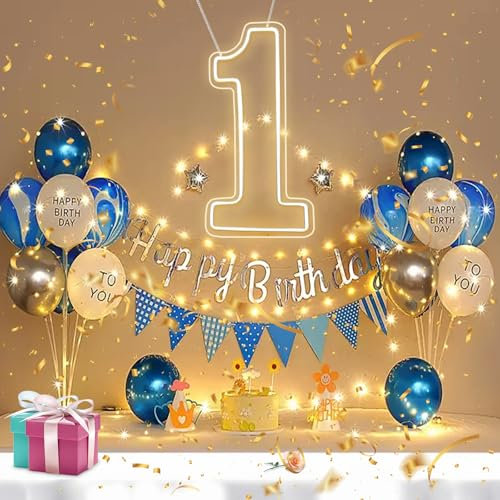 RUMONZS LED Acrylic Light up Number, Decorative Transparent Light up Letters USB Powered Big Number Sign Light for Birthday, Night Light, Party, Anniversary, Christmas, Wedding 16.5'' (1)