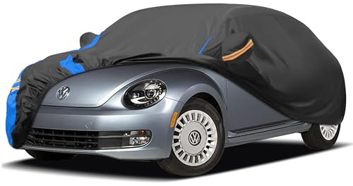 Cubierta impermeable para coche, funda protectora, funda para coche Winter & Sommer para garaje, protección contra el polvo, la lluvia, el sol y el polvo con bolsa de almacenamiento (Para coche