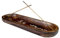 Raajsee - Porta incenso, bruciatore di incenso in legno, raccoglitore di ceneri, vassoio di incenso 28 x 10 x 3,8 cm, ideale per profumare e decorare la casa
