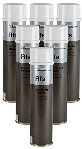PARTS4CARE 6X KOCH Chemie Rfs Kcu-Reifenschaum Reifenreinigungsschaum Pflegeschaum 600 ml