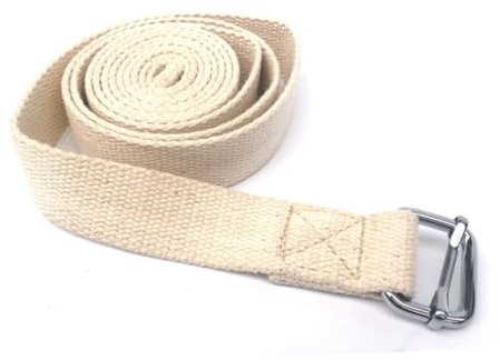 BESPORTBLE Ceinture D'étirement de Yoga Extensible 3 Mètres en Coton Épais Bande Élastique de Fitness Multifonctionnelle Légère pour Pilates Gym Sport et Exercices de Flexibilité