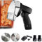 Couteau Shawarma sans fil, couteau gyros portatif, trancheuse à kebab turque professionnelle, 3400 tr/min, coupe-gyro commercial avec deux lames de 3,93/100 mm,cordless