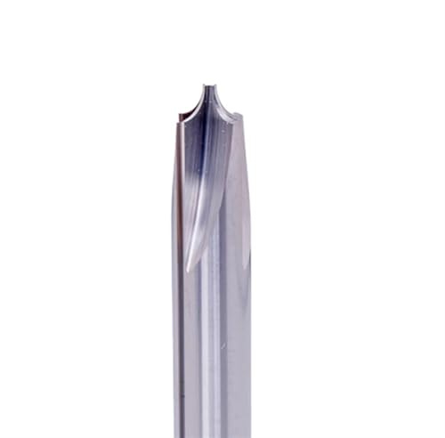 Temhyu HRC58 R0,3 R0,5 hårdmetall radie hörn avrundning fräs skaftfräs CNC-verktyg inomhus fasning utomhus radier fjärdedel cirkel router bit (aluminium, R1 x 6Dx50LX2F)