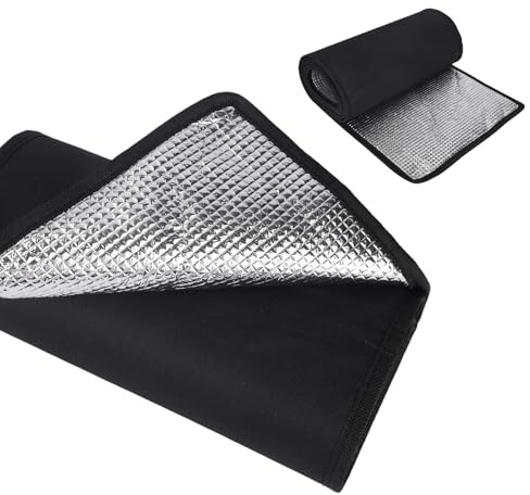 BOXOB Cubierta Aislante Cobre para Tuberías de HVAC, 180 x 25 cm 600D Oxford Protector Tuberías de CA con Revestimiento Aluminio Funda Aislante Flexible para Aire Acondicionado Exterior