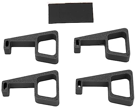 Ouitble Soporte horizontal para consola de juegos, 4 piezas ABS de grado industrial, pies de enfriamiento antideslizantes, soporte de elevación para profesionales, mejora la disipa (Negra)
