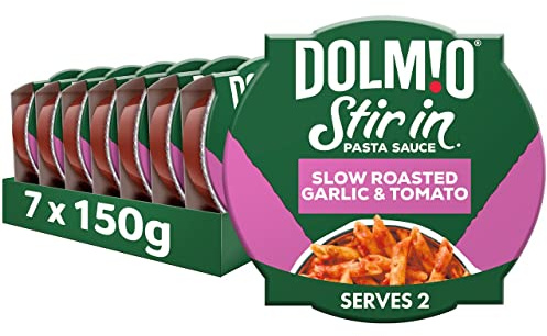 Dolmio Stir In Slow Roasted Garlic and Tomato Pasta Sauce, Bulk Multipack 7 x 150 g pots