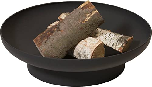 2L HOME AND GARDEN Rund Metall Feuerschale 60 cm schwarz