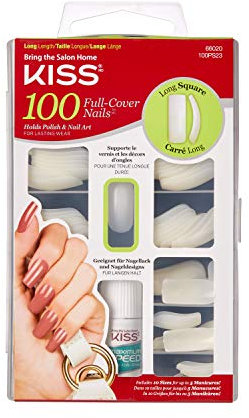 Kiss 100 Full Cover Nails Long Square